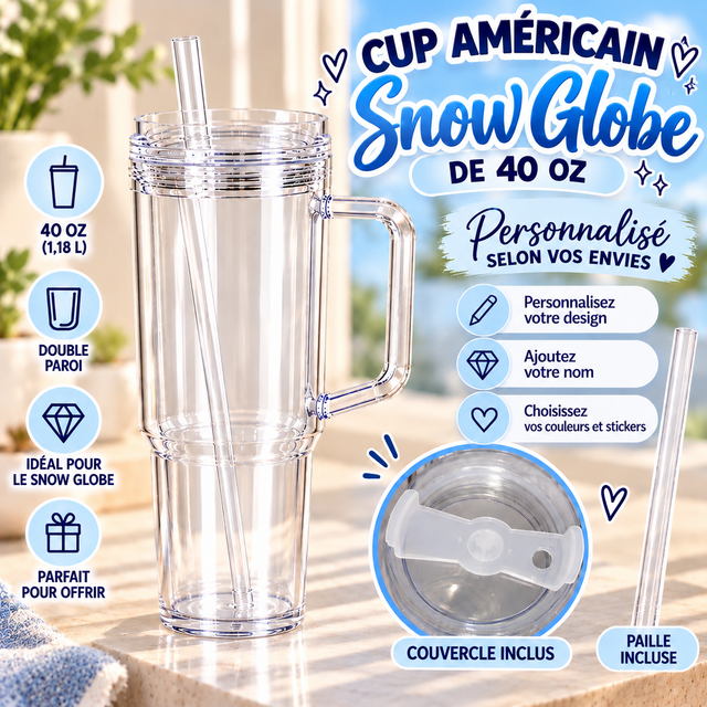 Cup Américain Snow Globe 