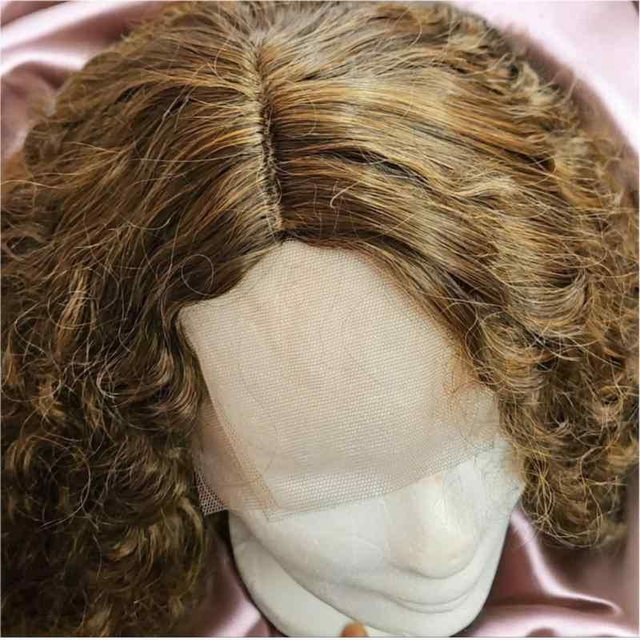 Custom Curly Synthetic Wig | Voluminous, Natural-Looking Curls