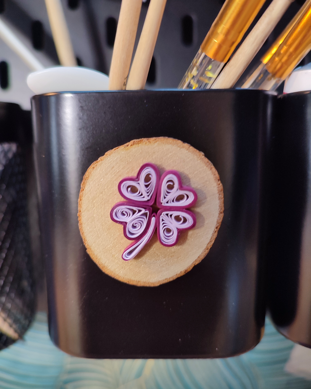 Trèfle à 4 cœurs, mauve