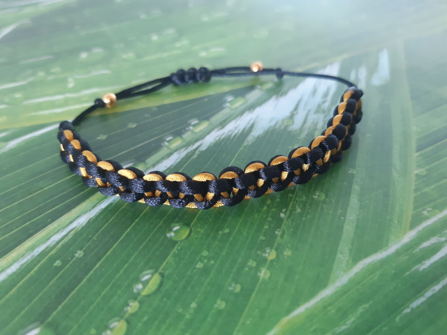 Armband gold schwarz