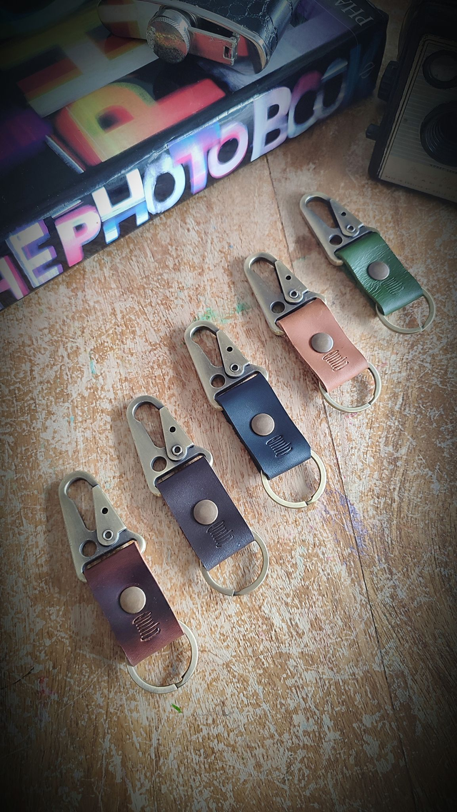 Key fob - Hook-mini &quot;Brass&quot;