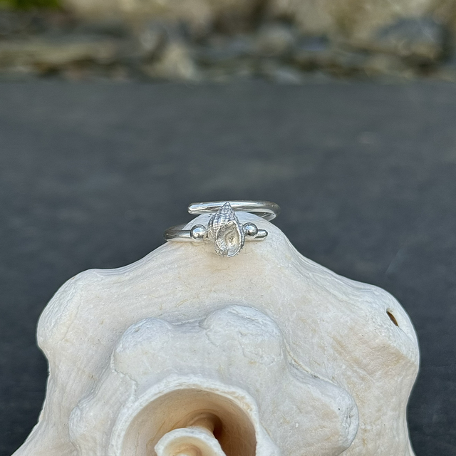 Sandy Spiral Adjustable Ring