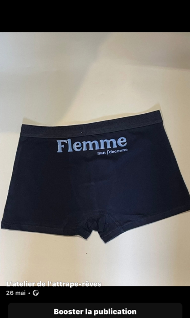 Boxer humoristique bleu