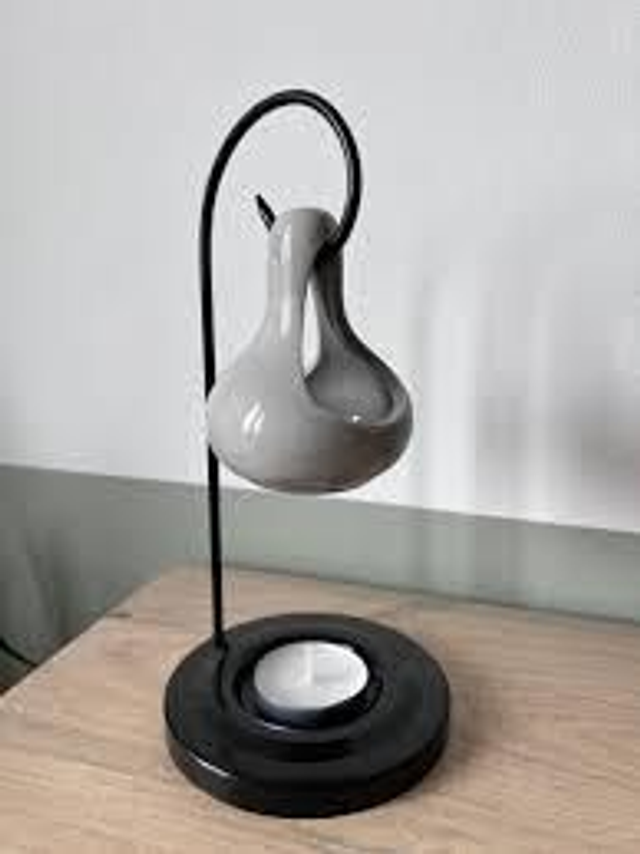 Grey Hanging Tea Light Burner 