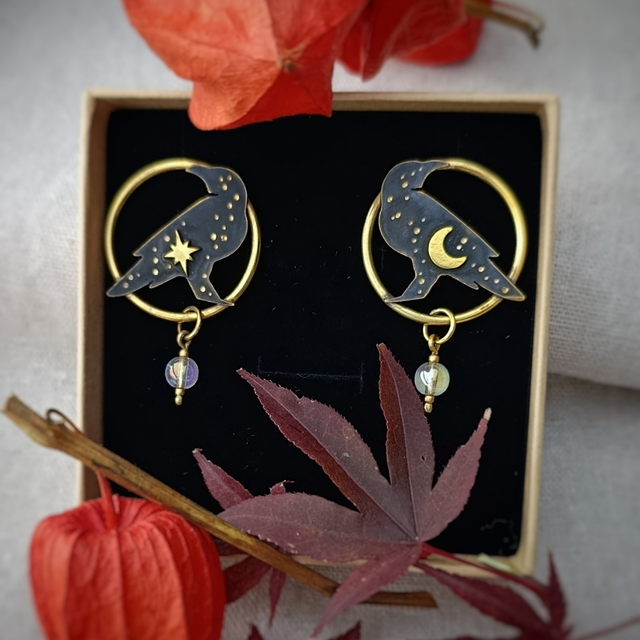 ONIRISMES - Boucles d'oreilles "Morrigan" (Version 1)