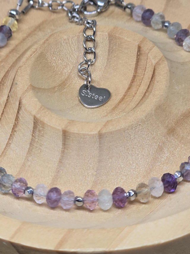 Bracelet Fluorite 3x4 mm