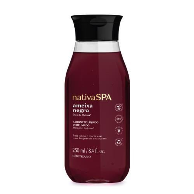 Jabón líquido perfumado de ciruela negra Nativa Spa, 250 ml