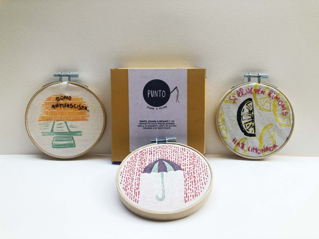 "Punto"- Stampa e ricamo