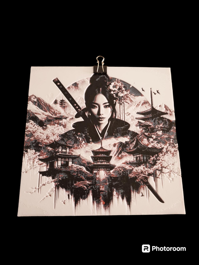 Plaque Deco Samouraï Japon