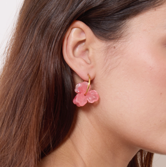 Créole fleur résine 