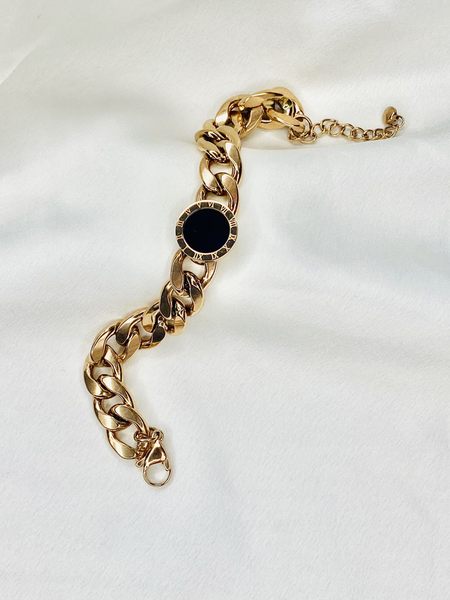 Gourmette SIMANE rose gold