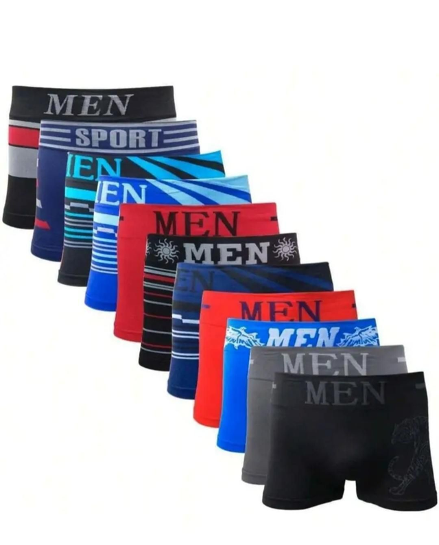Kit 03 Cuecas Boxer Masculinas | Confortável, Leve e Sem Costura
