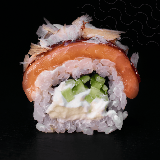 #28 Tataki Roll Salmón Y Atún