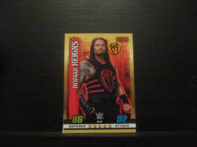 Roman Reigns - Raw Slam Attax 10th Edition Original Trading Card #123