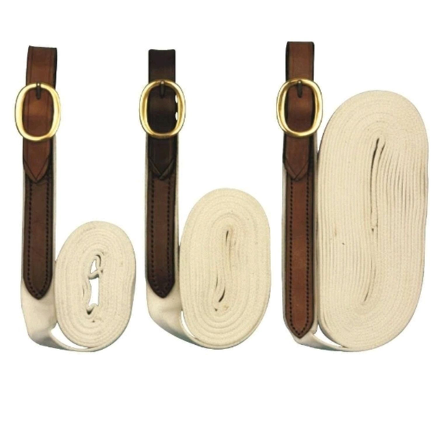 White Tubular Buckle End Lead 