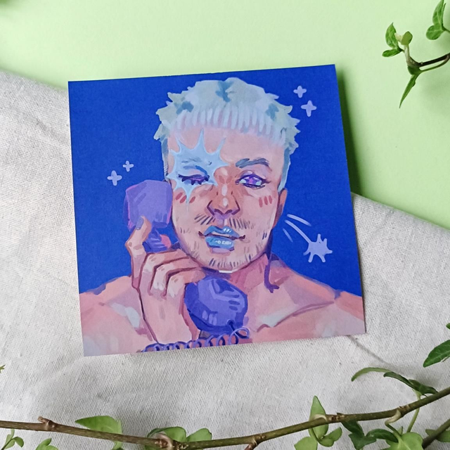 caller unavailable / square print