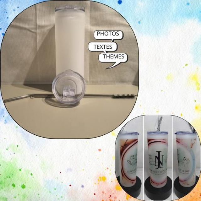 Tumbler verre givré 600ml