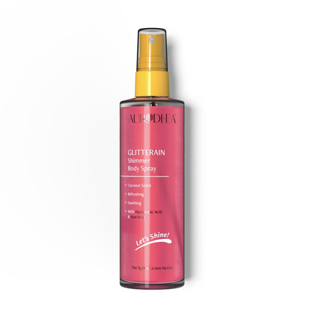 Glitterrain - Pink Shimmer Body Spray mit Kokosduft 150ml