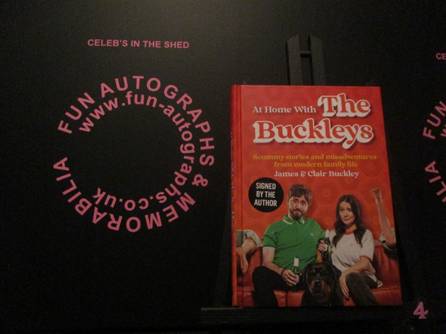 James Buckley &amp; Clair Buckley 'At Home With The Buckleys' Authentic Autographed Hardback Book (4)