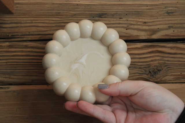 Vide poche bubble beige