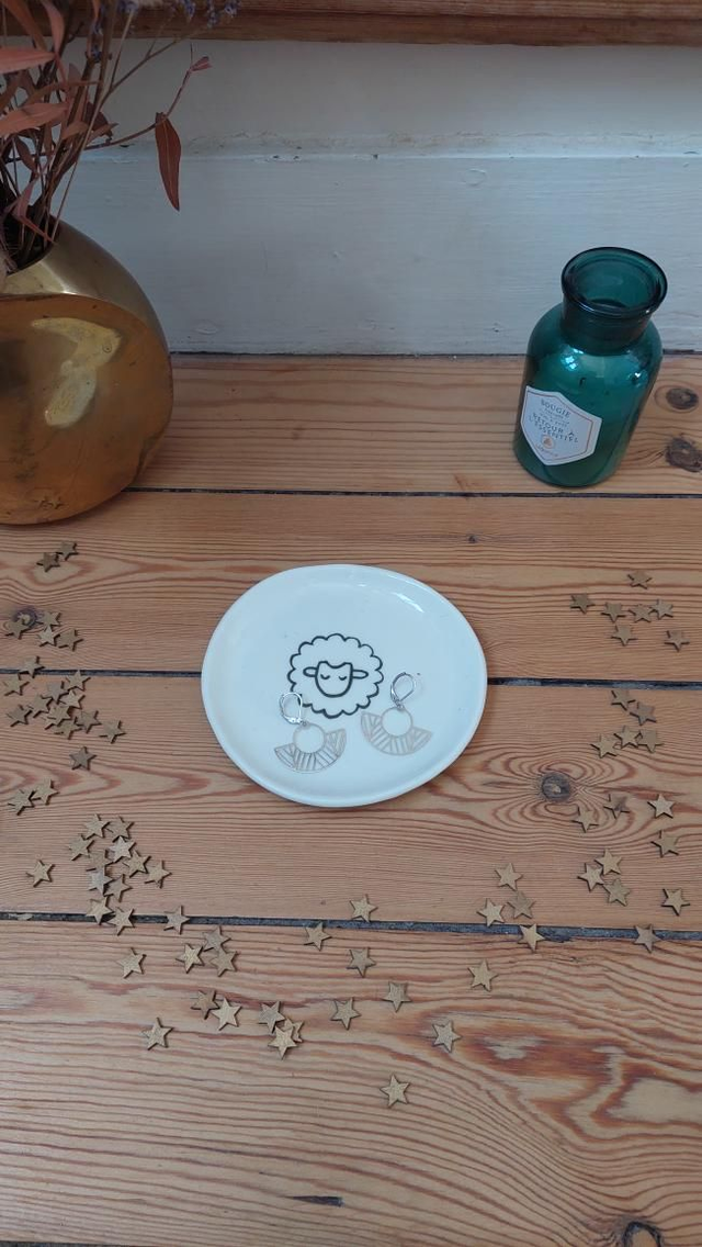 BO demi cercle argenté