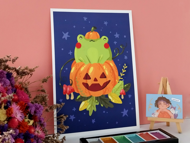 Grenouille citrouille · A4