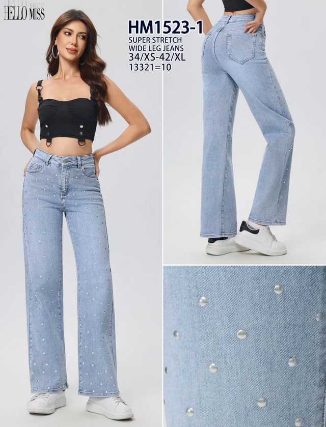 Hello Miss super stretch met studs