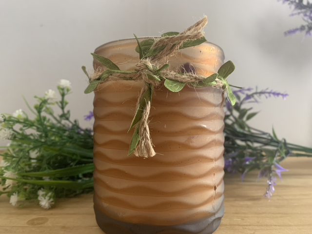 Amber glass soy wax jar candle (available in all fragrances)