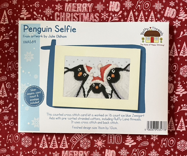 Penguin Selfie Counted Cross Stitch Kit