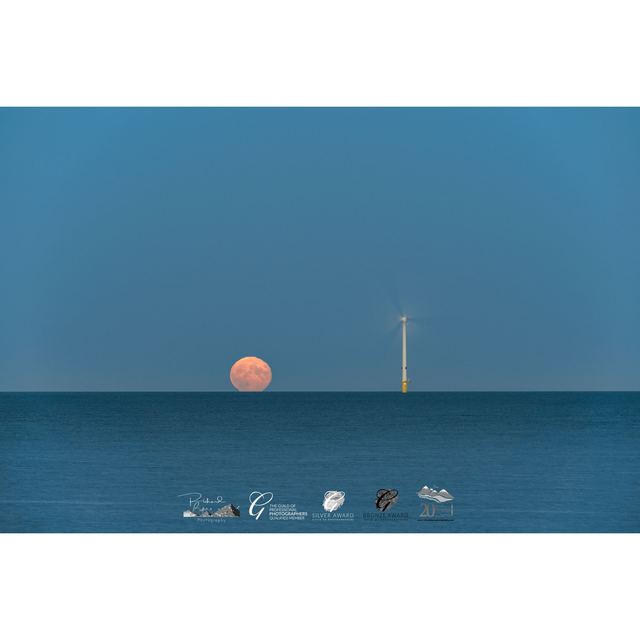 Moonrise Over The North Sea