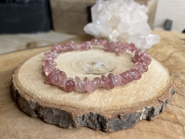 Bracelet chips QUARTZ FRAISE