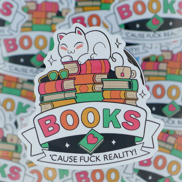 Single Sticker - BOOKS - ca. 7x7 cm 