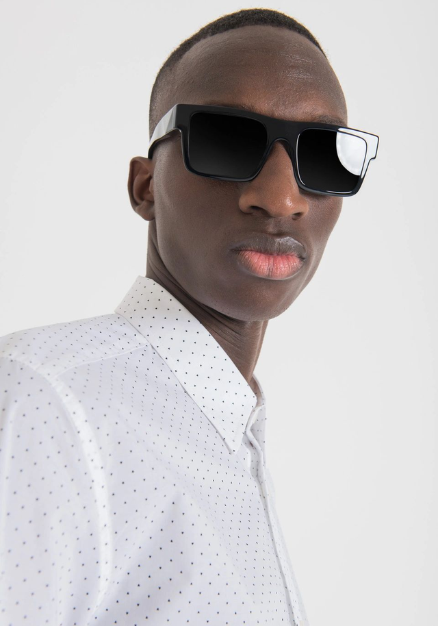 Antony Morato CAMICIA NAPOLI SLIM FIT IN PURO COTONE SOFT TOUCH CON MICROSTAMPA