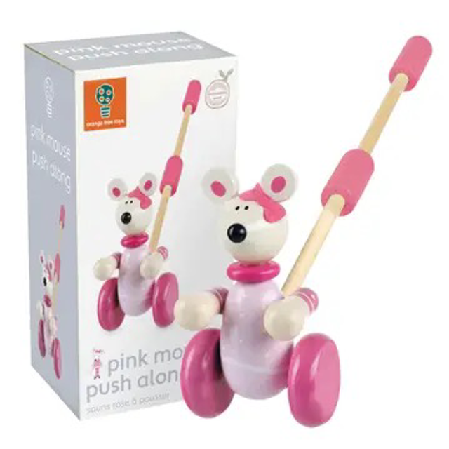 PINK MOUSE PUSH ALONG 