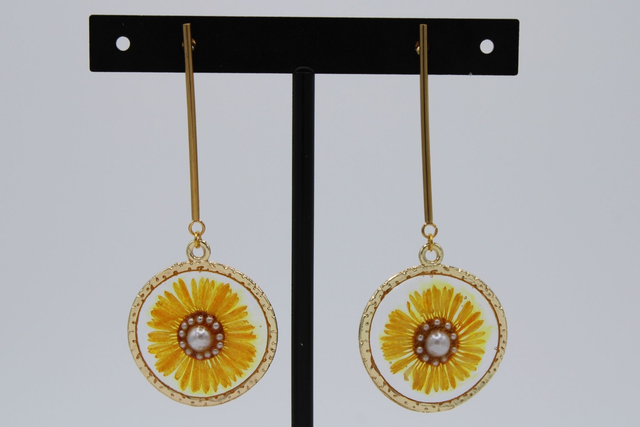 Boucles d’oreilles &quot;Fleur de lumière&quot;