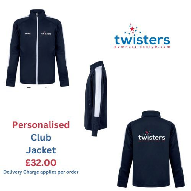 Personalised Club Jacket - (navy &amp; white only)