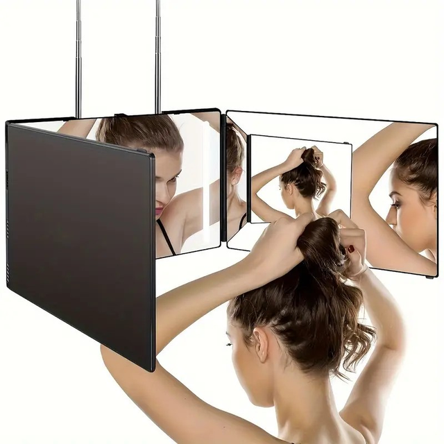Foldable Hair Cutting Mirror 360° 