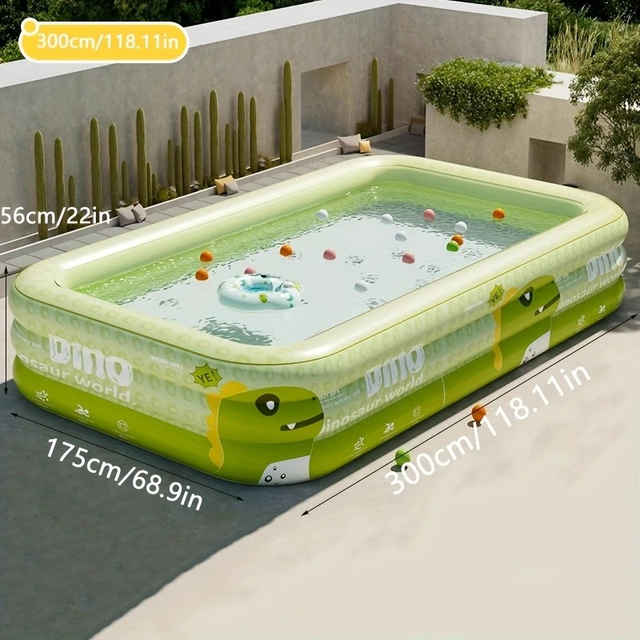 Themed Inflatable Pool with Playground Features