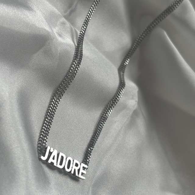Collier j’adore silver