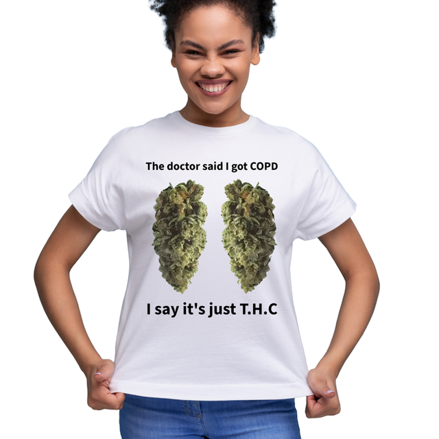 420 bad lung T-shirt