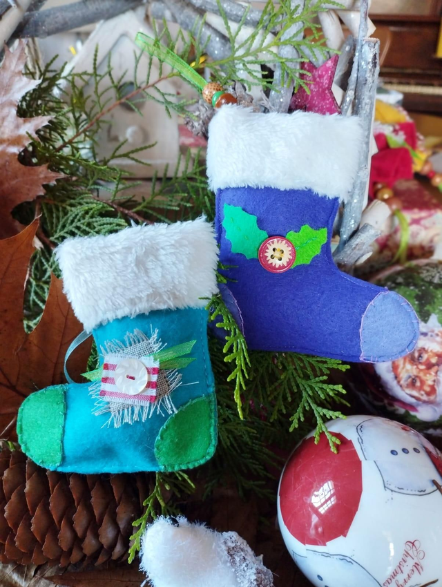 Décoration de Noël Feutrine - Chaussette
