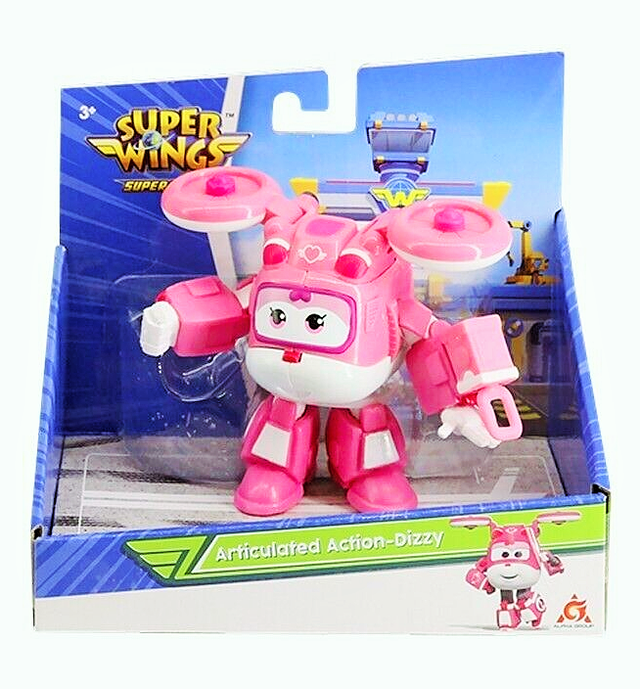  SUPER WINGS ROBOT ARTICULÉ ACTION DIZZY 13X14CM