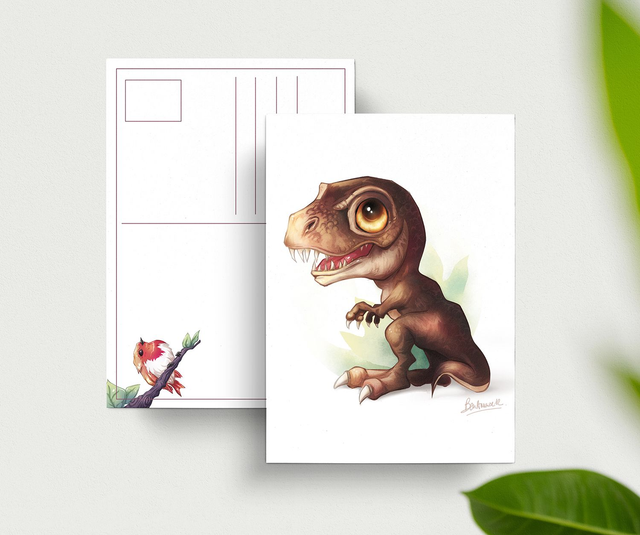 Carte postale Tyrannosaure