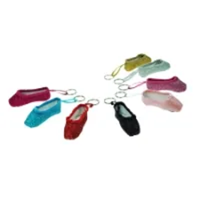 Glitter Pointe Shoe Keyring  
