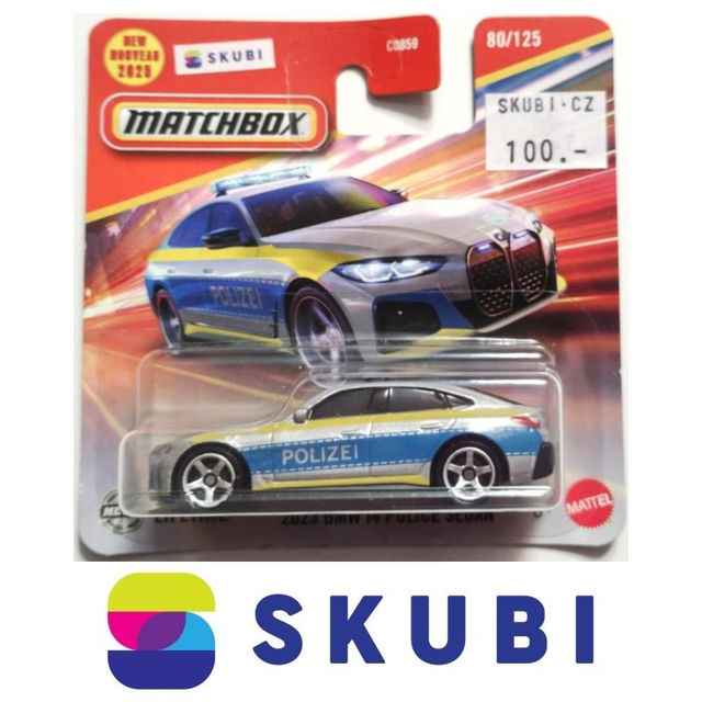 2023 BMW i4 Police Sedan Polizei - Matchbox 80/125