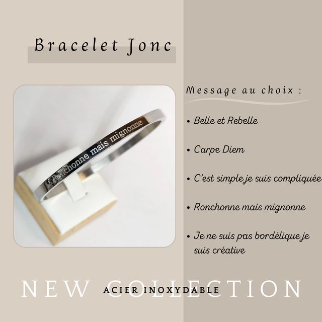 Jonc avec message, Thème &quot;Personnalité&quot;