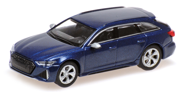 Audi RS6 Avant 2019 blau metallic Minichamps 1:87
