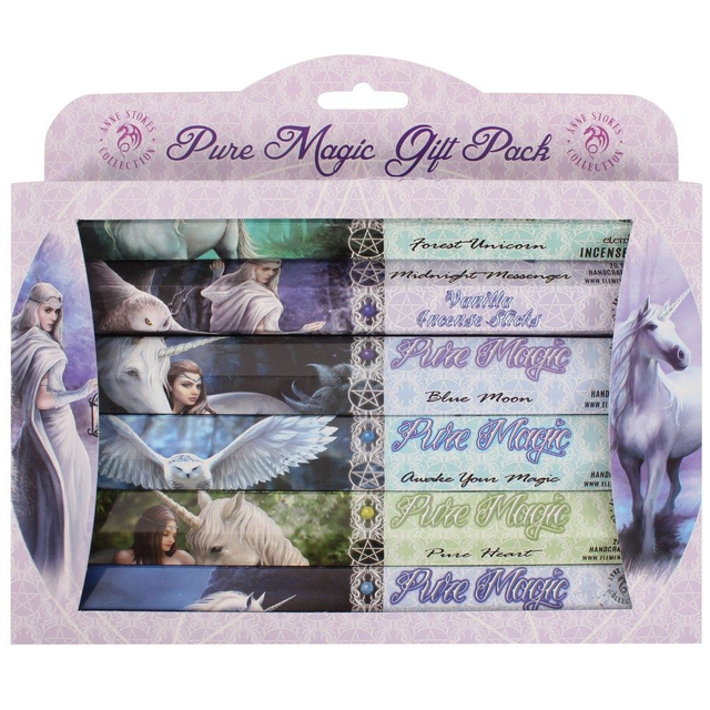 Coffret cadeau de 6 encens Pure Magic par Anne Stokes