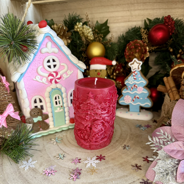 Bougie décorative - décor Noël