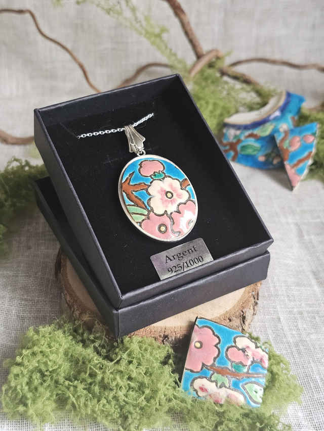 Pendentif Clotilde Emaux